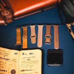 Rebecca Minkoff Rose Gold, Apple Pink, & Unbranded Tan Watch Band Collection